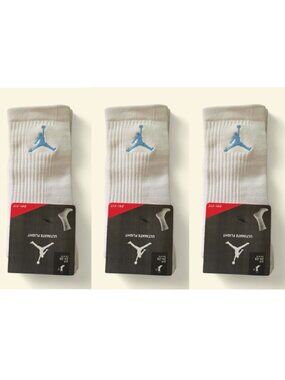Jordan Socks Air Nike Socks 3 Pairs Jordan Essential Men Crew High SIZE LARGE